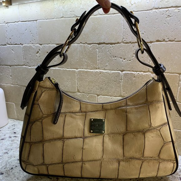 Dooney & Bourke Croco leather Large Hobo - Taupe - Picture 5 of 14